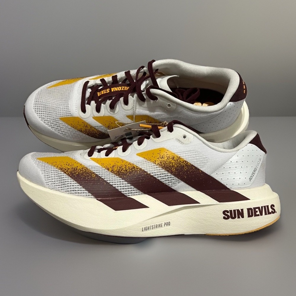 Adidas Adizero Evo SL JQ4572 Arizona State Sun Devils NCAA Running Shoes Size 5